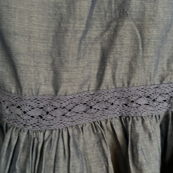 MATILDA JANE Hour By Hour Chambray Blue Denim Tie Waist Jacket, Size XS, EUC. - Picture 9 of 14